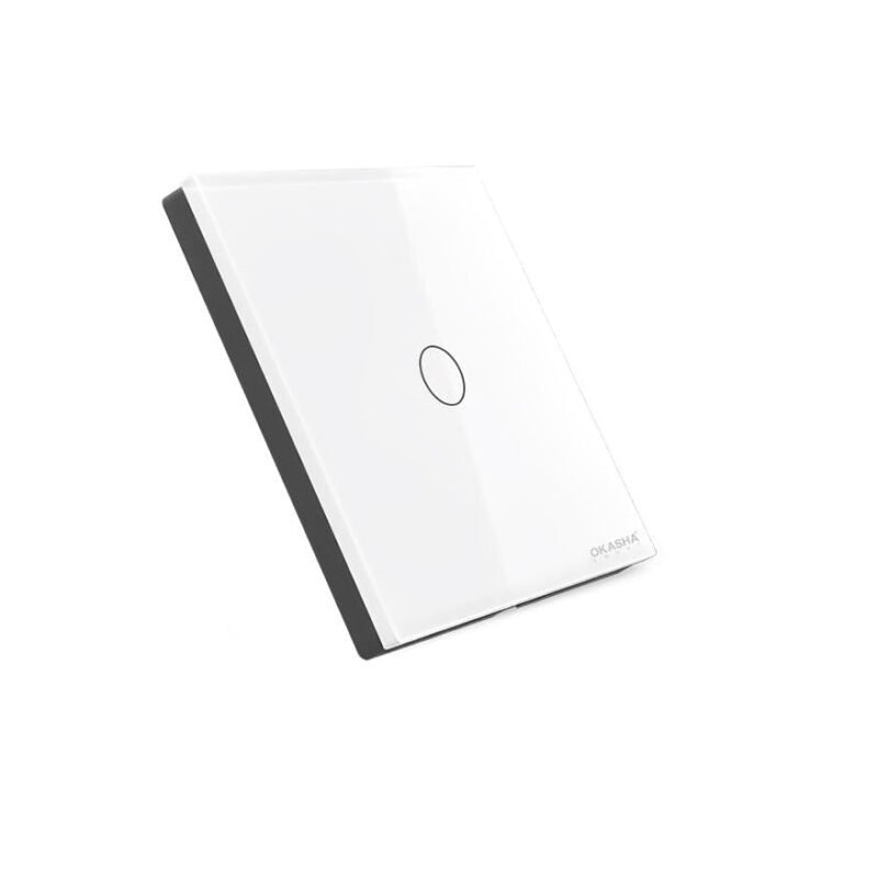 1 Gang Glass Cover – White | Premium Tempered Glass Switch Cover