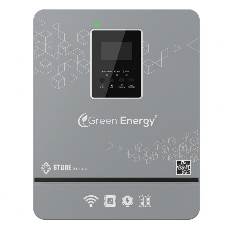 Green Energy Stone Series 3.6kW PV5200 Off-Grid Solar Inverter | Pure Sine Wave UPS