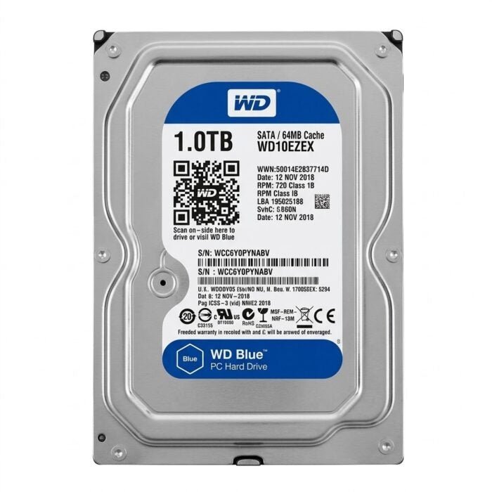 1TB Refurbished Surveillance SATA Hard Drive 3.5 Internal HDD for CCTV DVR, NVR & Desktop PC Storage