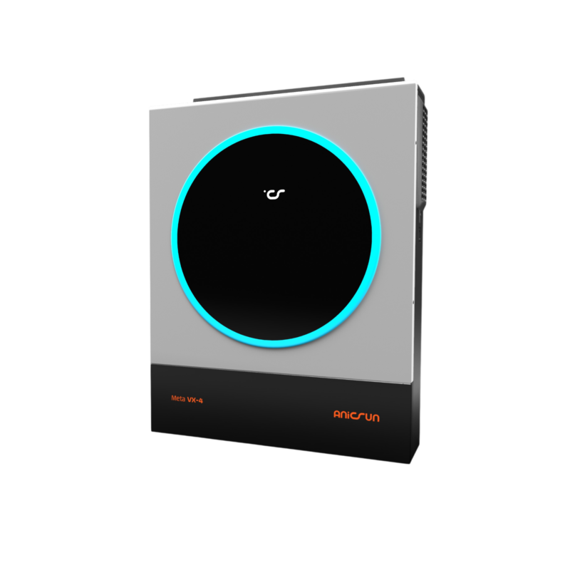 Anicsun Meta VX 4kW Off-Grid Single Phase Inverter – WiFi Enabled Solar Inverter with 450V PV Input & 4.3" LCD