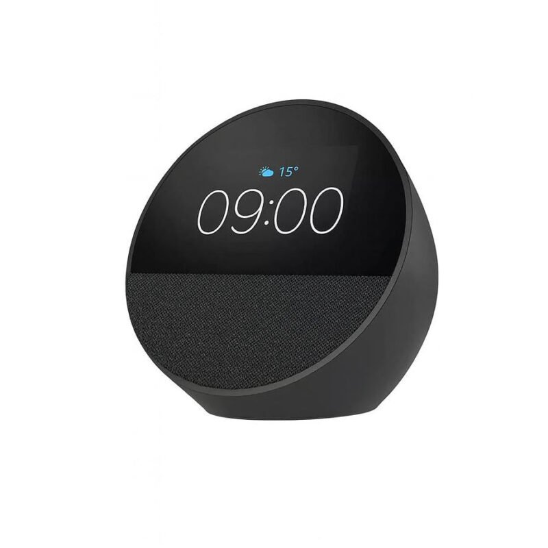 Amazon Echo Spot – Black | Alexa Smart Alarm Clock & Speaker