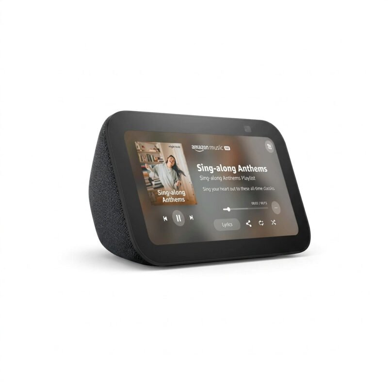 Echo Show 5 (3rd Gen, 2023 Release) – Charcoal Smart Display with Alexa