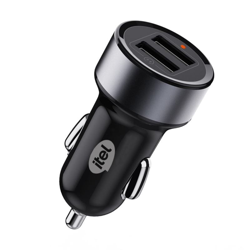 itel ICC-101 Car Charger 12W | 2.4A Fast USB-A Charging with Micro USB Cable