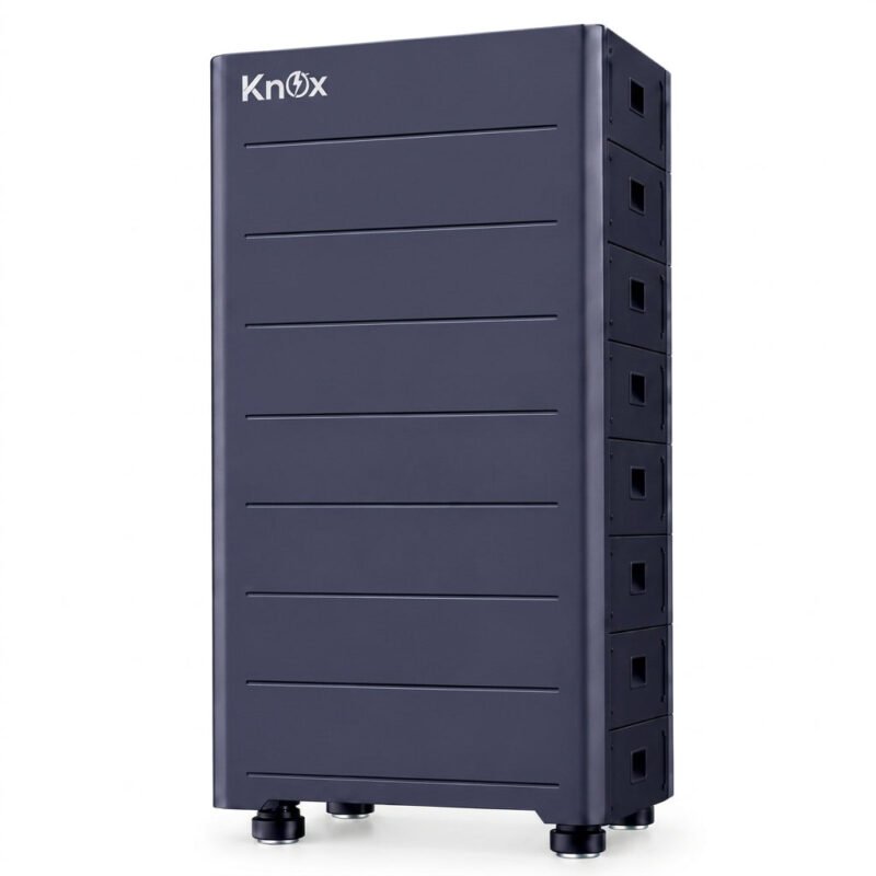 KNOX 61.44kWh High Voltage Lithium Battery – PowerStack 10-HV × 6 with HV Box & Wheel