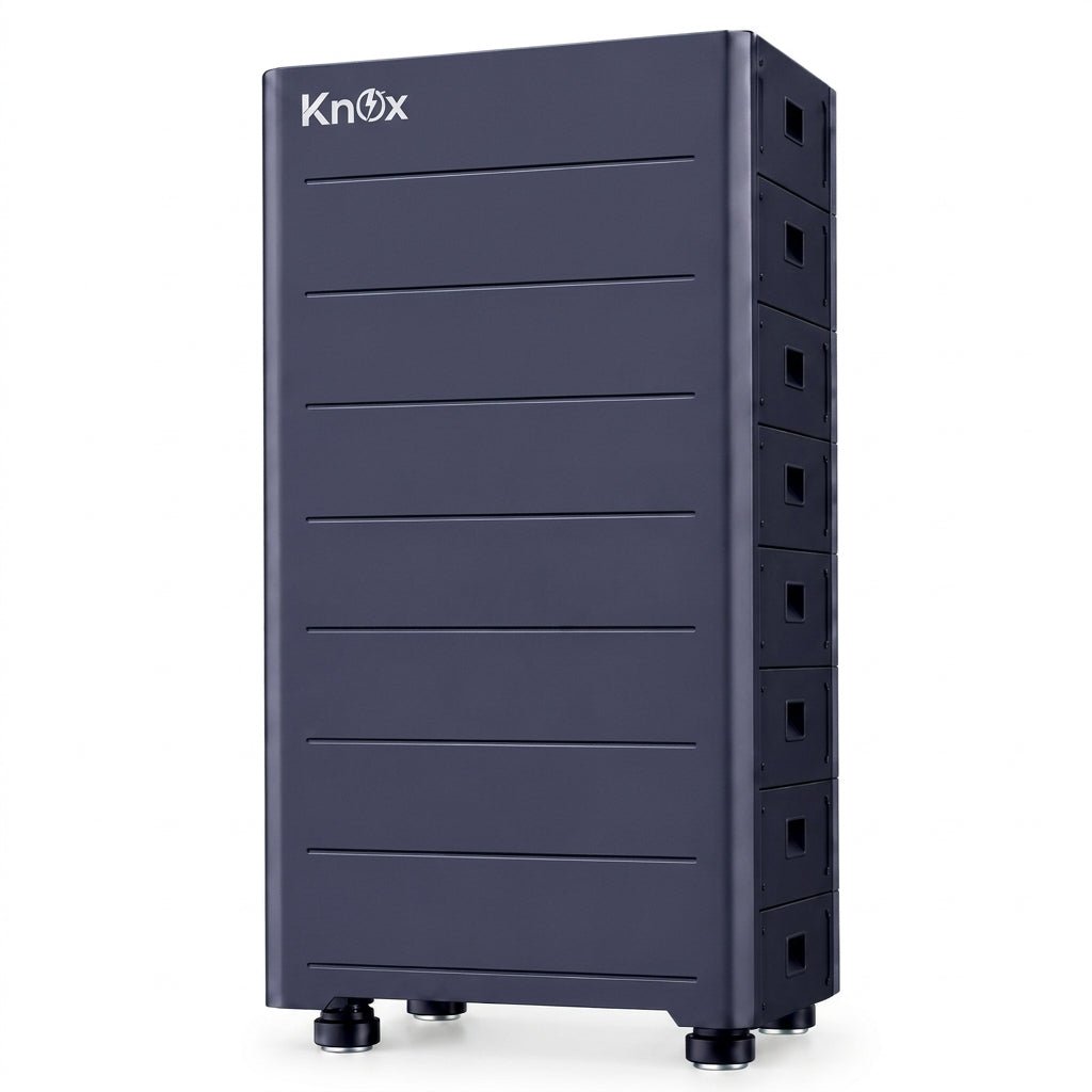 KNOX 61.44kWh High Voltage Lithium Battery – PowerStack 10-HV × 6 with HV Box & Wheel