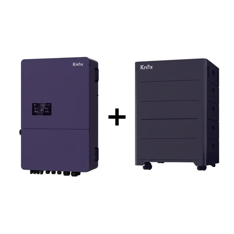 KNOX System-3 Zapher HV IP65 50kW Hybrid Solar Inverter with 50kWh Battery Pack with Accessories