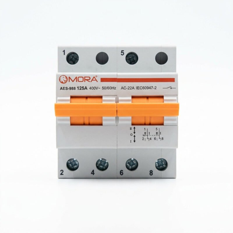 Mora AES-988 125A AC 2-Pole Changeover Breaker Type Switch
