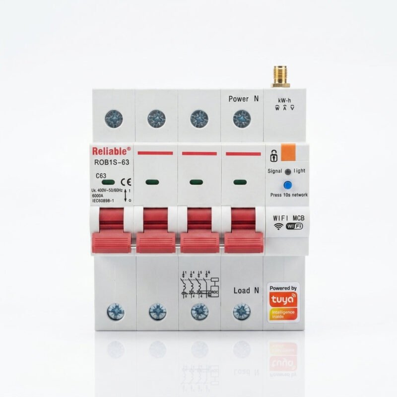 Reliable 4P ROB1S-63 WiFi MCB C63  6000A