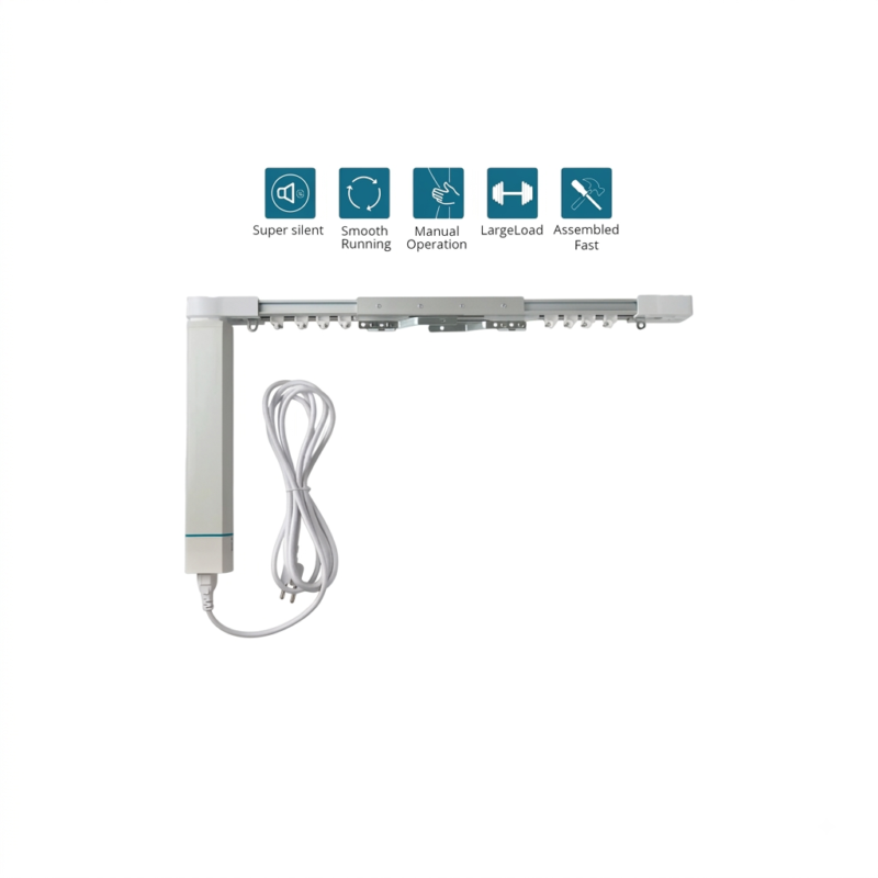 Smart Curtain System – WiFi Motorized Curtains 3.2M | Motor + Rail