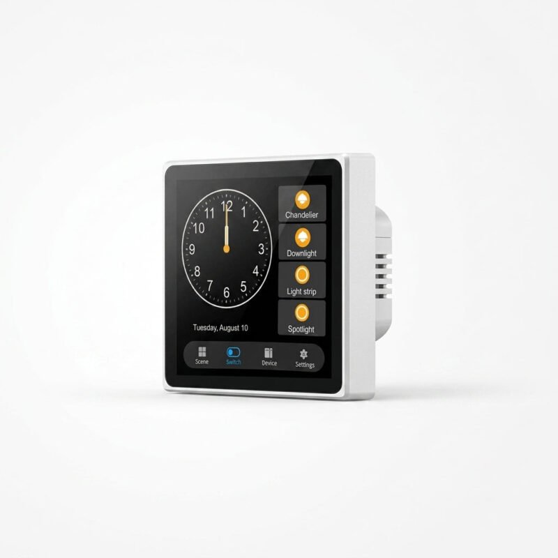 Smart Gateway 4 Inch Touch Panel – Zigbee 4 Gang Smart Switch