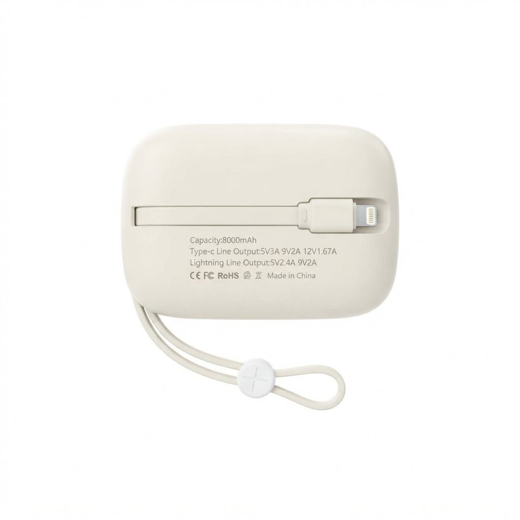 Super 8000mAh Fast Charging Power Bank with Built-in Type-C - Image 4