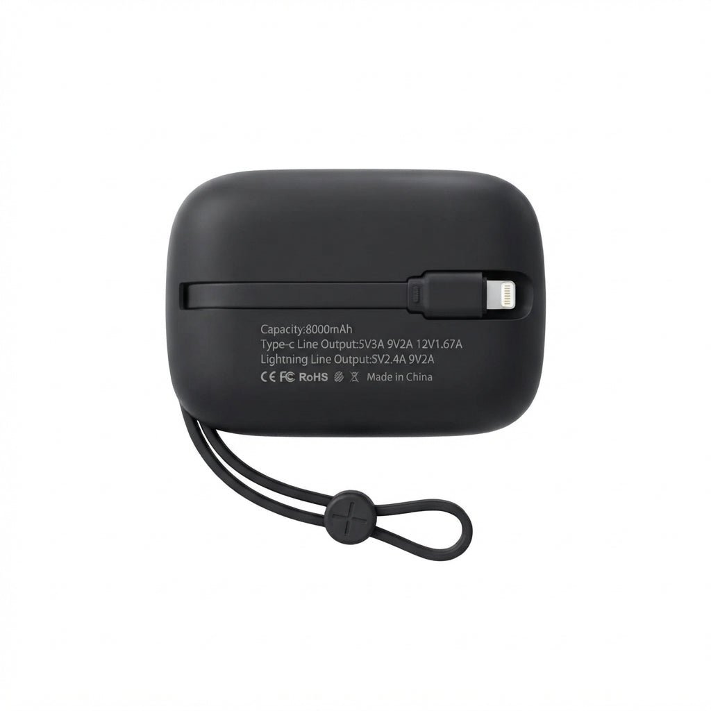 Super 8000mAh Fast Charging Power Bank with Built-in Type-C - Image 5