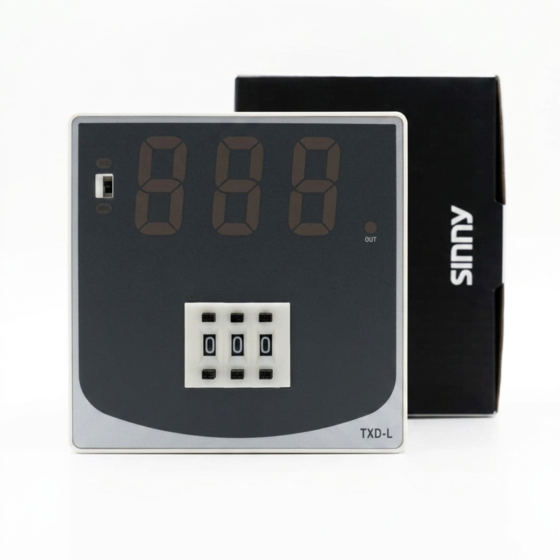 Sinny TXD-L Digital Temperature Controller | 100-240V AC/DC, K-Type Thermocouple, Relay Output