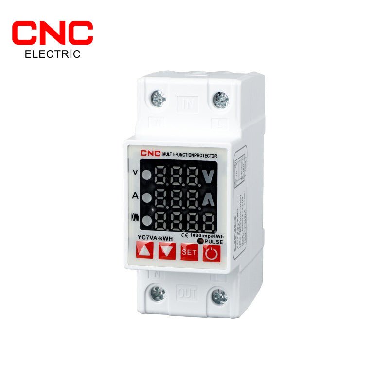 CNC YC7VA-kWH 3in1 Voltage Protector Over and Under Voltage Protective Device with Kwh meter