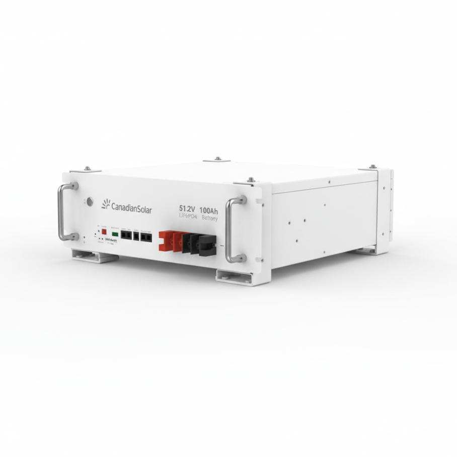 CanadianSolar 51.2V 100Ah Lithium Battery 5.12kWh Low Voltage Battery | Built-in Intelligent BMS | CSEB 5L-A1-E Series | 1C Rating | 5kwh | IP20