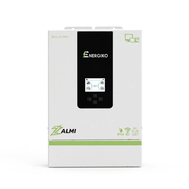 Energiko 5kW Zalmi Series Dual Output PV9000 IP54 Inverter | BMS Port | CAN