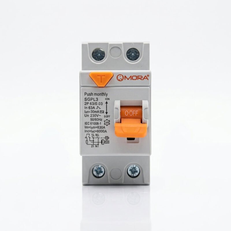 MORA 63A 2P ELCB Earth Leakage Residual Current Protection
