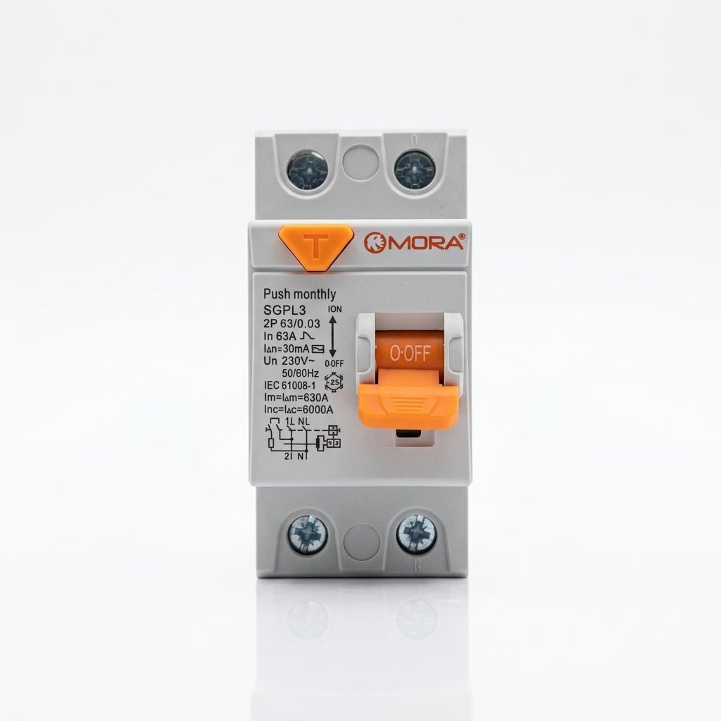 MORA 63A 2P ELCB Earth Leakage Residual Current Protection