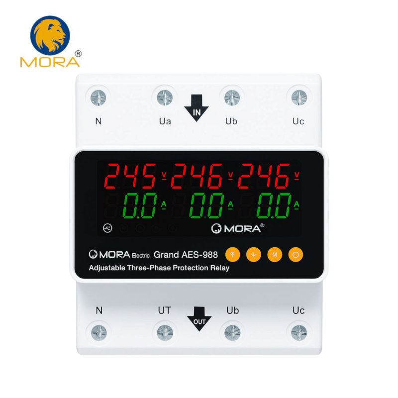 Mora 4Pole 3 Phase Voltage and current Protector