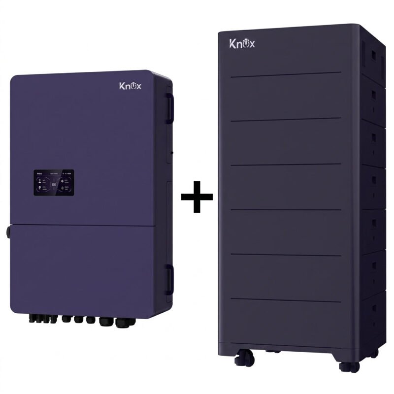 KNOX System-2 Zapher HV IP65 30kW Hybrid Solar Inverter with 30kWh Battery Pack & Accessories