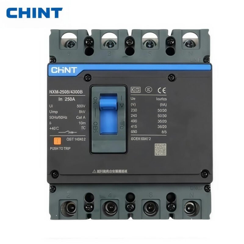 CHINT 4 Pole 250A MCCB | 3 Phase AC Moulded Case Circuit Breaker